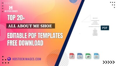 Top 20+ All About Me Shoe   Editable PDF Templates Free Download