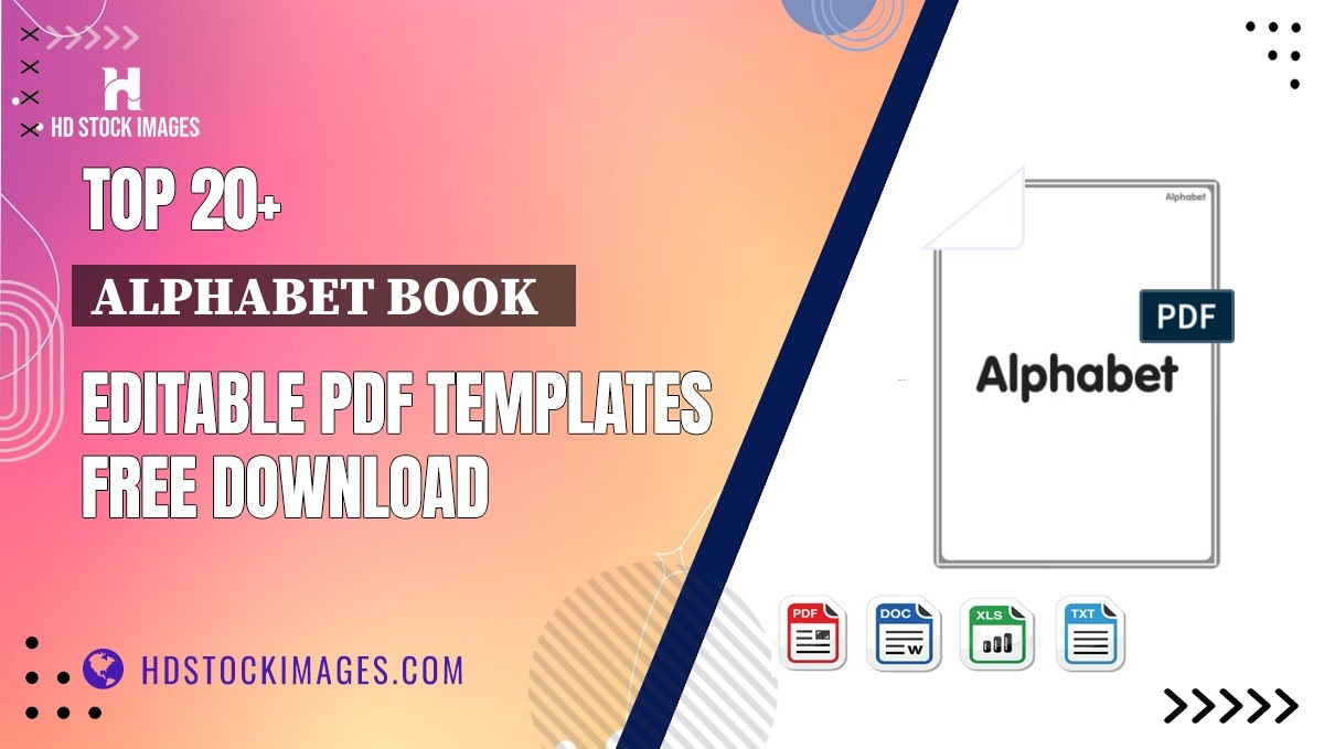 Top 20+ Alphabet Book   Editable PDF Templates Free Download