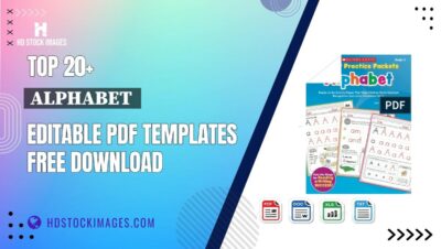 Top 20+ Alphabet  Editable PDF Templates Free Download