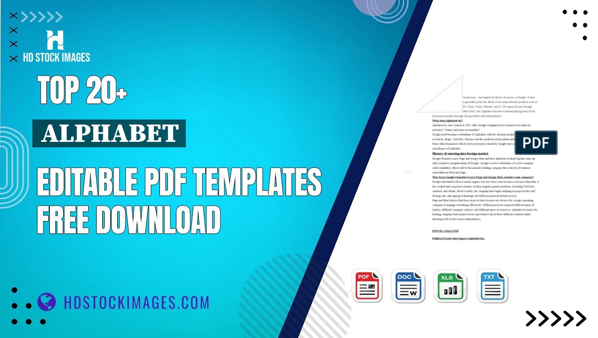 Top 20+ Alphabet Editable PDF Templates Free Download