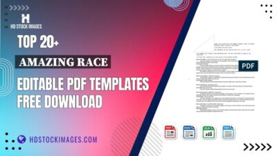 Top 20+ Amazing Race Editable PDF Templates Free Download