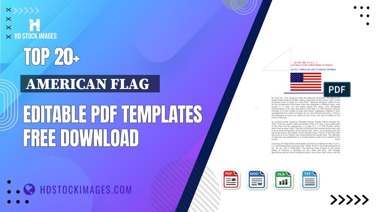 Top 20+ American Flag   Editable PDF Templates Free Download