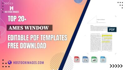 Top 20+ Ames Window   Editable PDF Templates Free Download