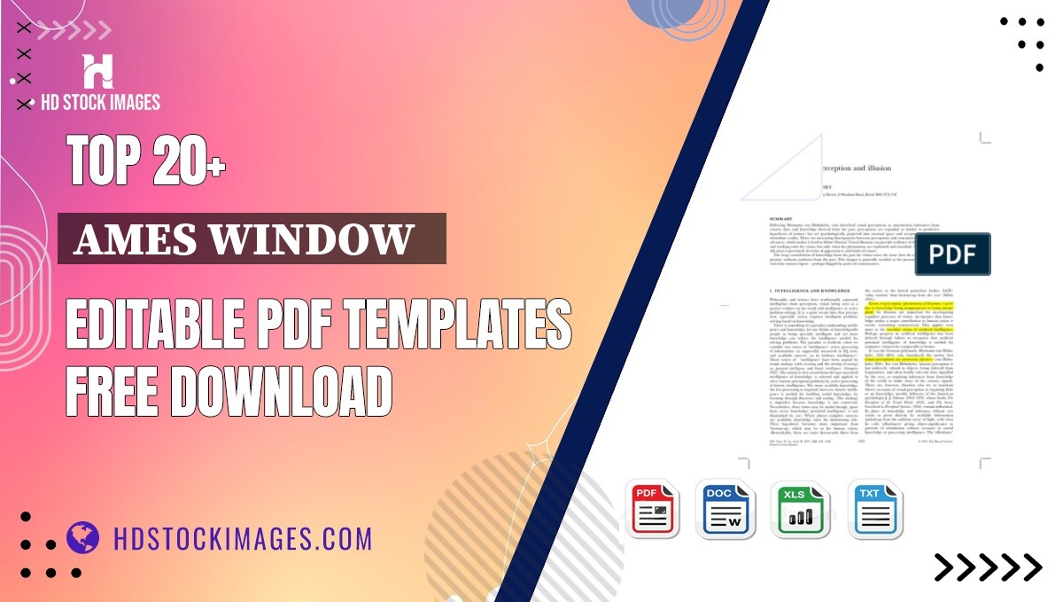 Top 20+ Ames Window   Editable PDF Templates Free Download