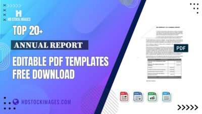 Top 20+ Annual Report   Editable PDF Templates Free Download