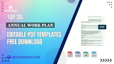 Top 20+ Annual Work Plan Editable PDF Templates Free Download