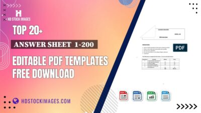 Top 20+ Answer Sheet  1-200  Editable PDF Templates Free Download