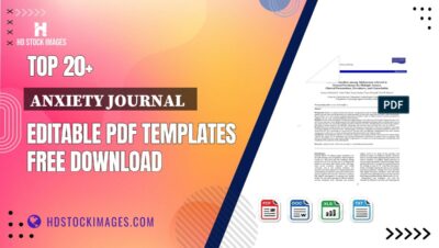 Top 20+ Anxiety Journal   Editable PDF Templates Free Download