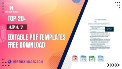 Top 20+ Apa 7 Editable PDF Templates Free Download