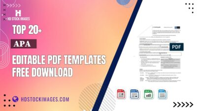 Top 20+ Apa   Editable PDF Templates Free Download