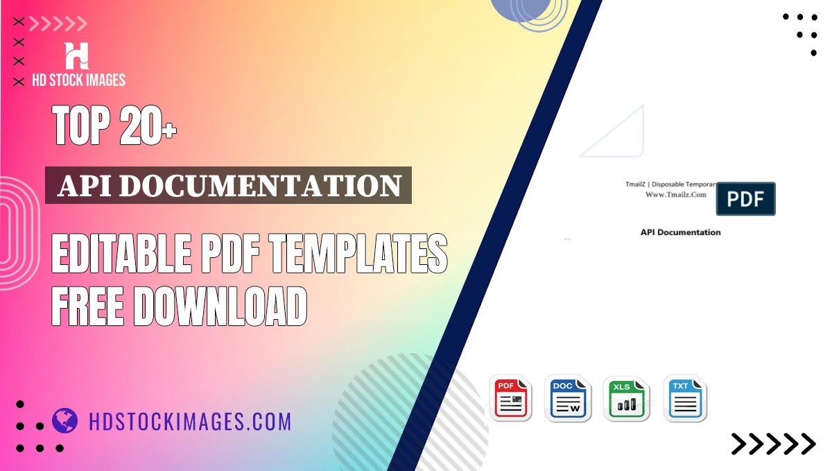 Top 20+ Api Documentation Editable PDF Templates Free Download