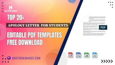 Top 20+ Apology Letter  For Students  Editable PDF Templates Free Download