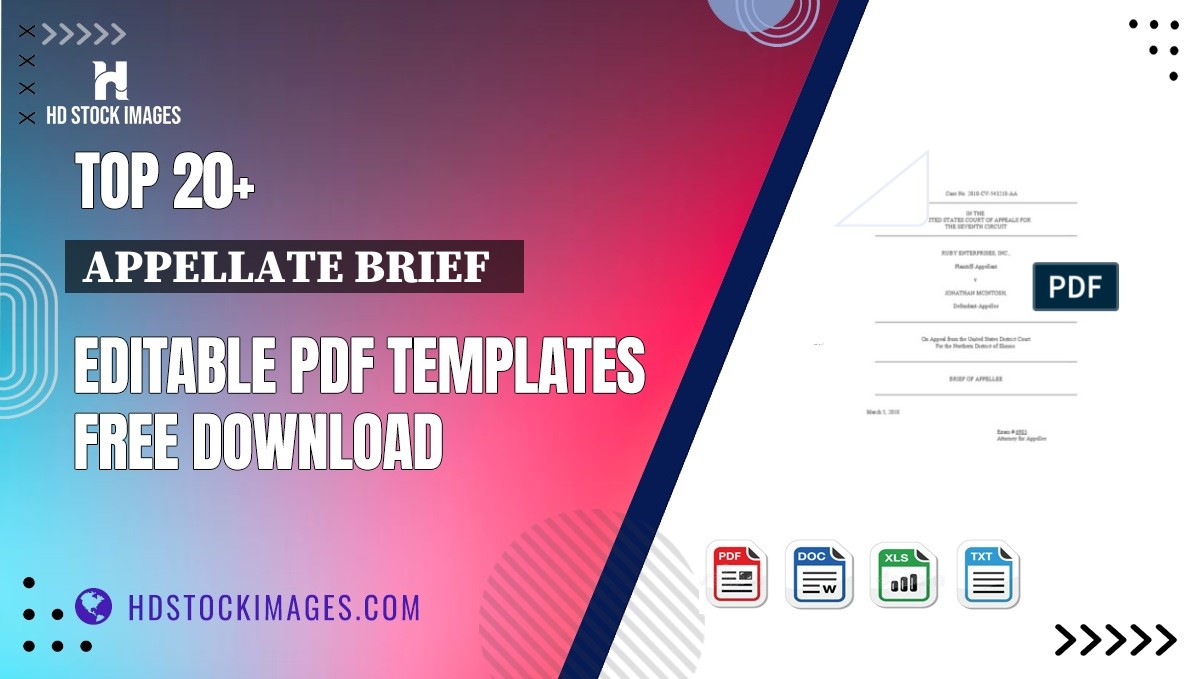 Top 20+ Appellate Brief   Editable PDF Templates Free Download