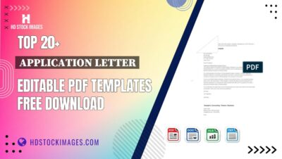 Top 20+ Application Letter Editable PDF Templates Free Download