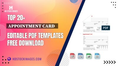 Top 20+ Appointment Card   Editable PDF Templates Free Download