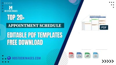 Top 20+ Appointment Schedule   Editable PDF Templates Free Download