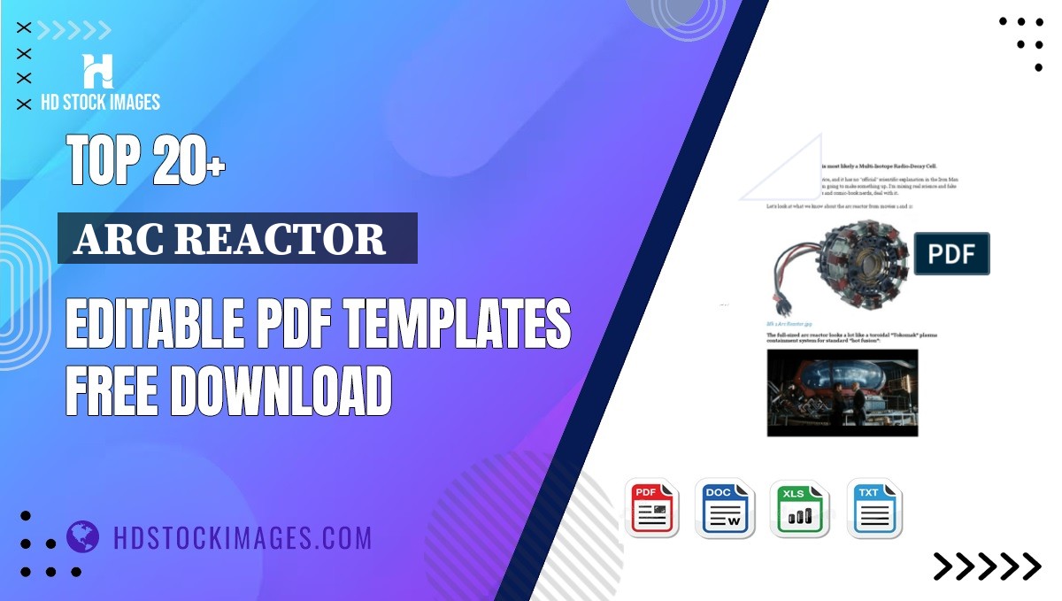 Top 20+ Arc Reactor   Editable PDF Templates Free Download