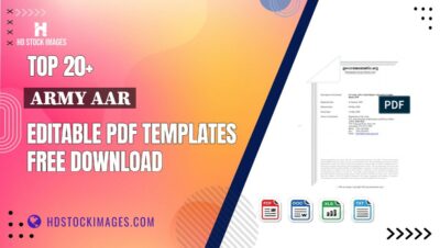 Top 20+ Army Aar Editable PDF Templates Free Download