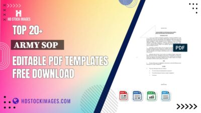 Top 20+ Army Sop   Editable PDF Templates Free Download