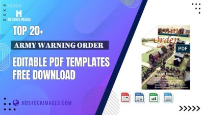 Top 20+ Army Warning Order   Editable PDF Templates Free Download