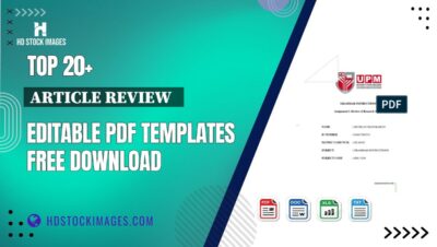 Top 20+ Article Review   Editable PDF Templates Free Download