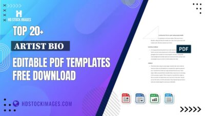 Top 20+ Artist Bio Editable PDF Templates Free Download
