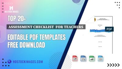 Top 20+ Assessment Checklist  For Teachers  Editable PDF Templates Free Download