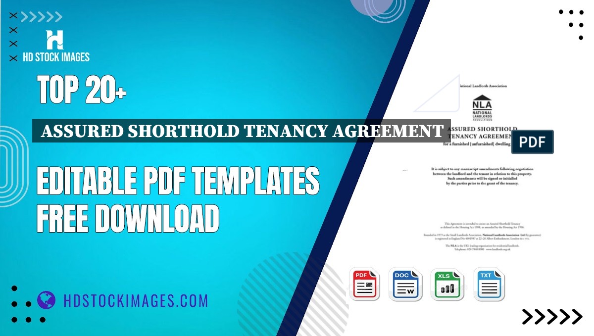 Top 20+ Assured Shorthold Tenancy Agreement Editable PDF Templates Free Download