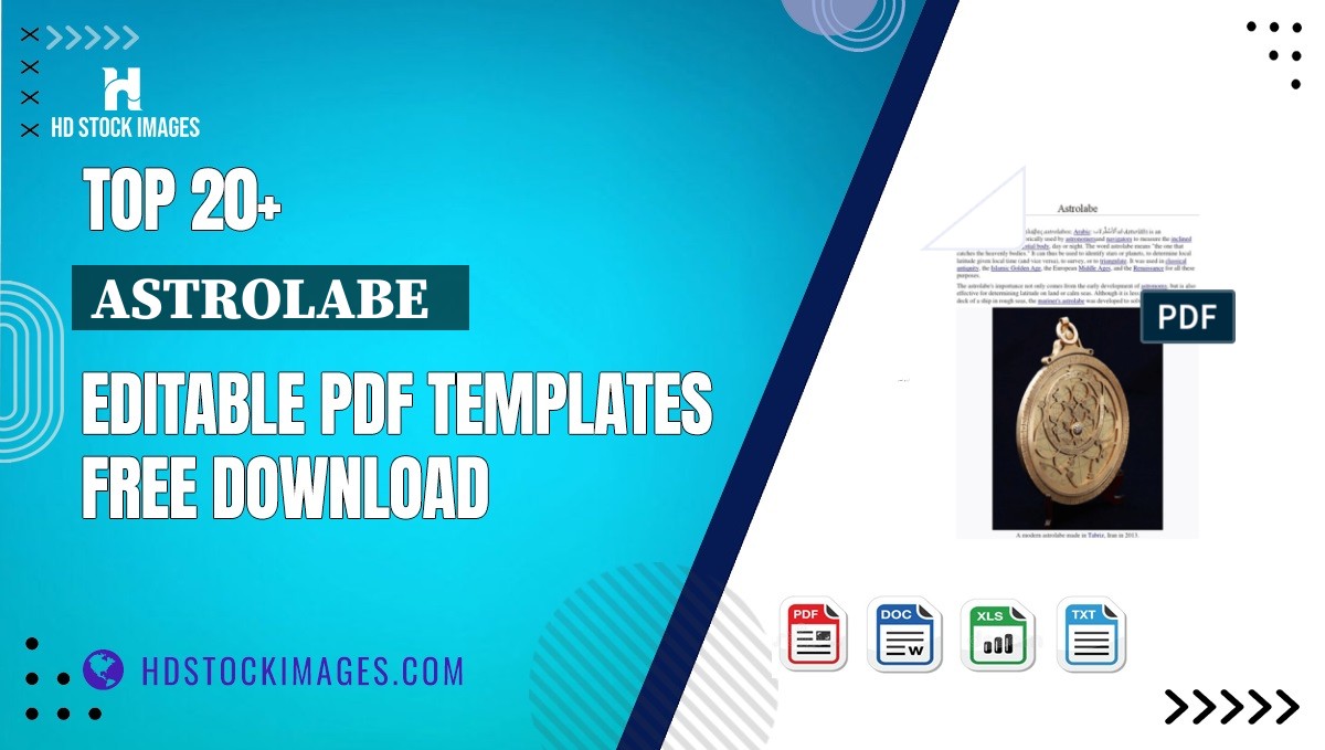 Top 20+ Astrolabe   Editable PDF Templates Free Download