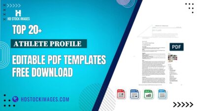 Top 20+ Athlete Profile   Editable PDF Templates Free Download