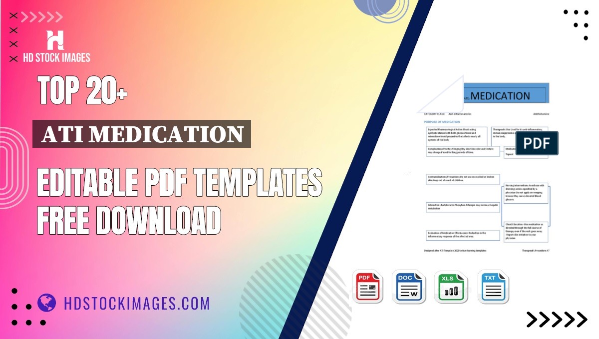 Top 20+ Ati Medication Editable PDF Templates Free Download