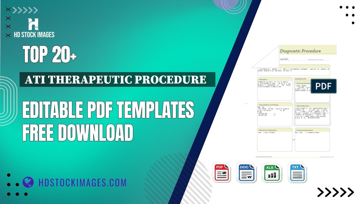 Top 20+ Ati Therapeutic Procedure   Editable PDF Templates Free Download