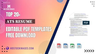 Top 20+ Ats Resume Editable PDF Templates Free Download