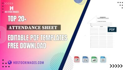 Top 20+ Attendance Sheet   Editable PDF Templates Free Download