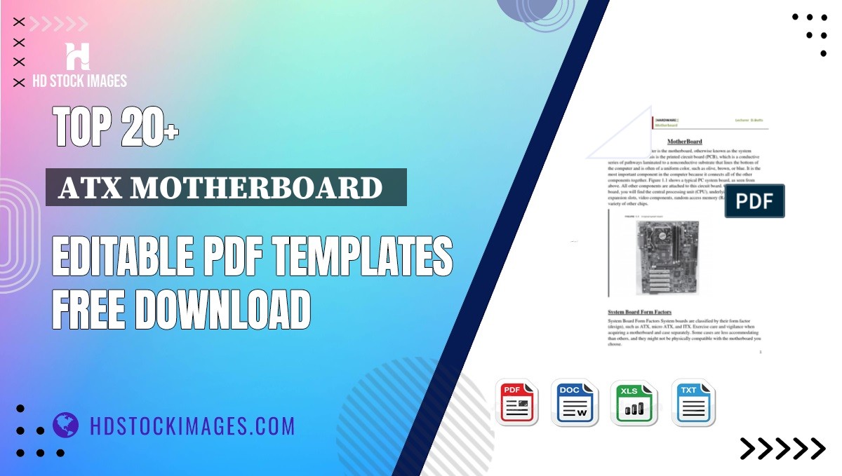 Top 20+ Atx Motherboard   Editable PDF Templates Free Download