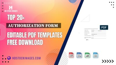 Top 20+ Authorization Form   Editable PDF Templates Free Download