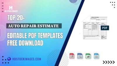 Top 20+ Auto Repair Estimate   Editable PDF Templates Free Download