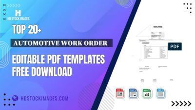 Top 20+ Automotive Work Order   Editable PDF Templates Free Download