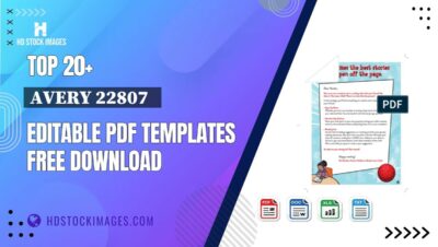 Top 20+ Avery 22807   Editable PDF Templates Free Download