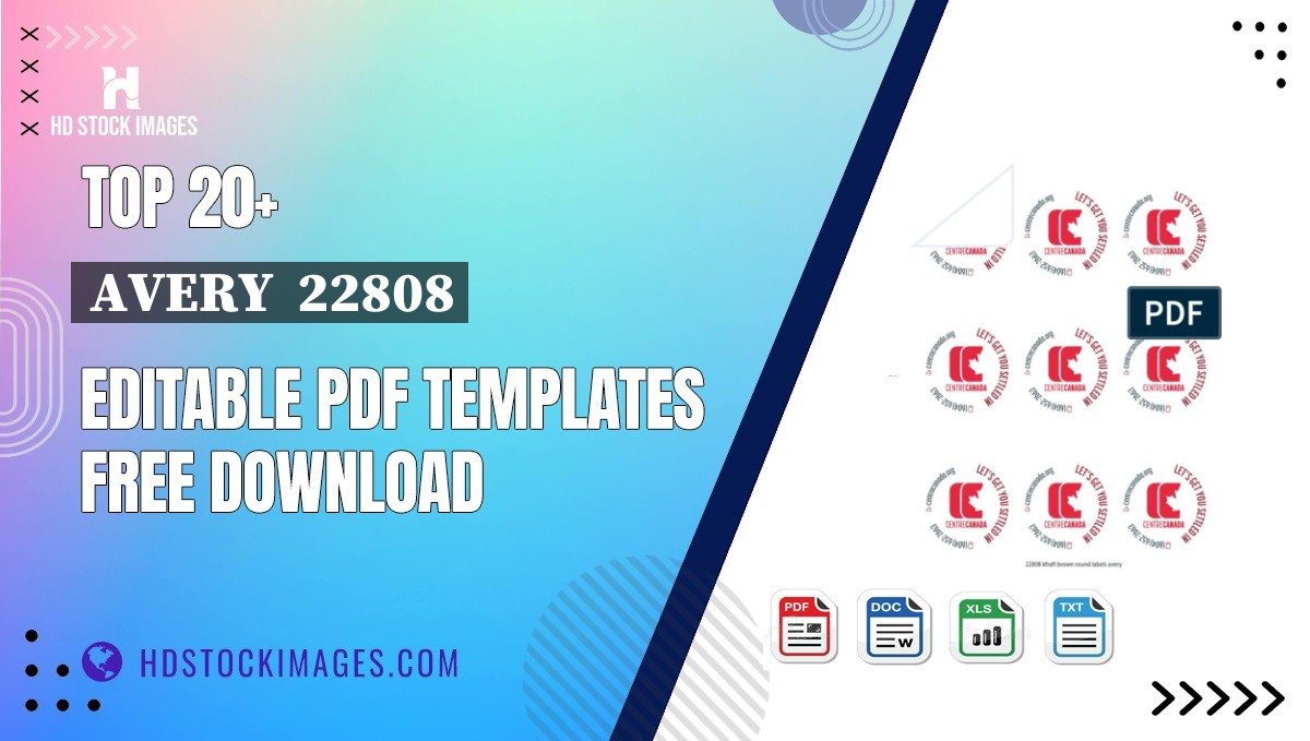 Top 20+ Avery  22808 Editable PDF Templates Free Download