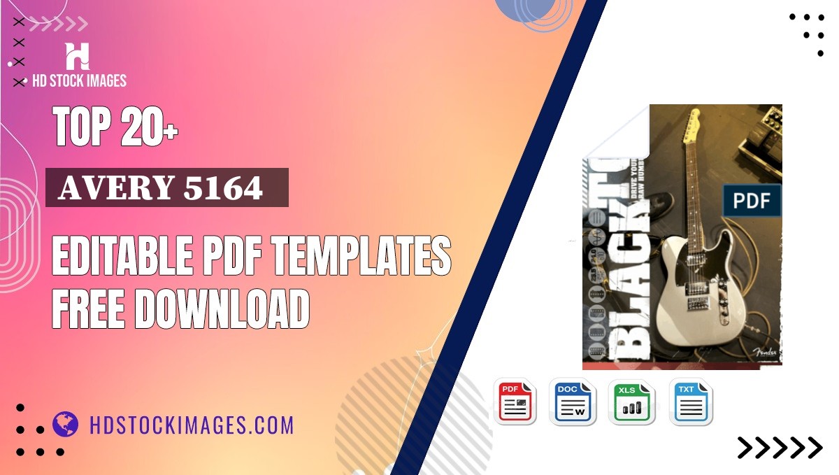 Top 20+ Avery 5164   Editable PDF Templates Free Download