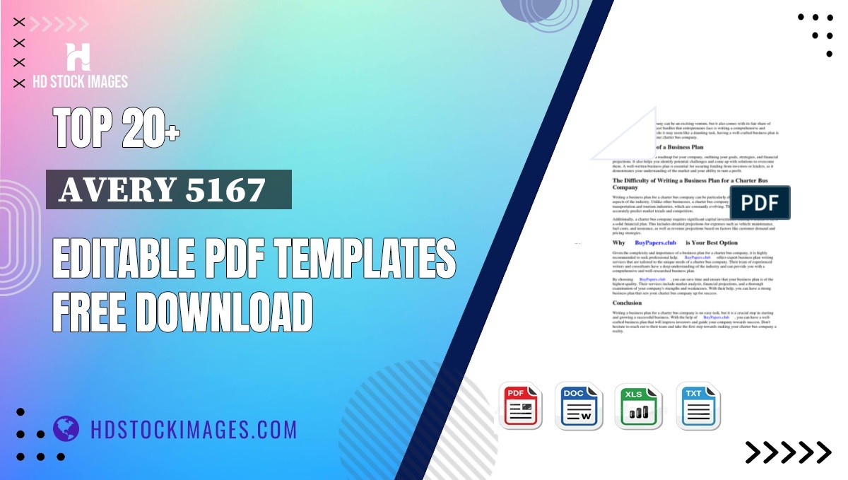 Top 20+ Avery 5167   Editable PDF Templates Free Download