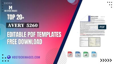Top 20+ Avery 5260 Editable PDF Templates Free Download