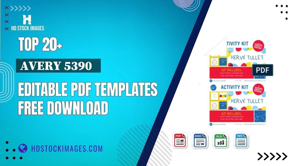 Top 20+ Avery 5390   Editable PDF Templates Free Download