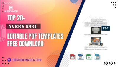 Top 20+ Avery 5931 Editable PDF Templates Free Download