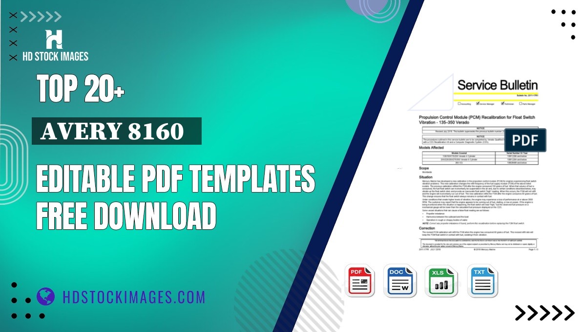 Top 20+ Avery 8160   Editable PDF Templates Free Download