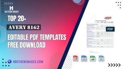 Top 20+ Avery 8162 Editable PDF Templates Free Download