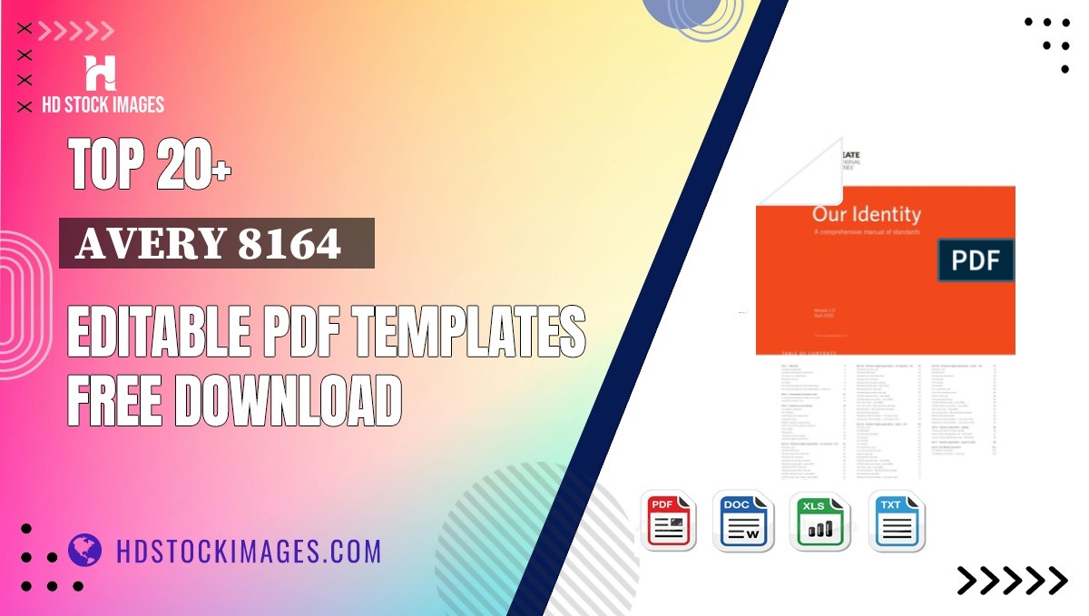 Top 20+ Avery 8164   Editable PDF Templates Free Download