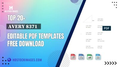 Top 20+ Avery 8371   Editable PDF Templates Free Download