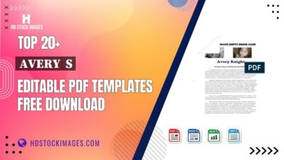 Top 20+ Avery  S Editable PDF Templates Free Download